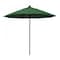 California Umbrella 9' Black Aluminum Market Patio Umbrella, Olefin Hunter Green 194061335574 - alternate 1